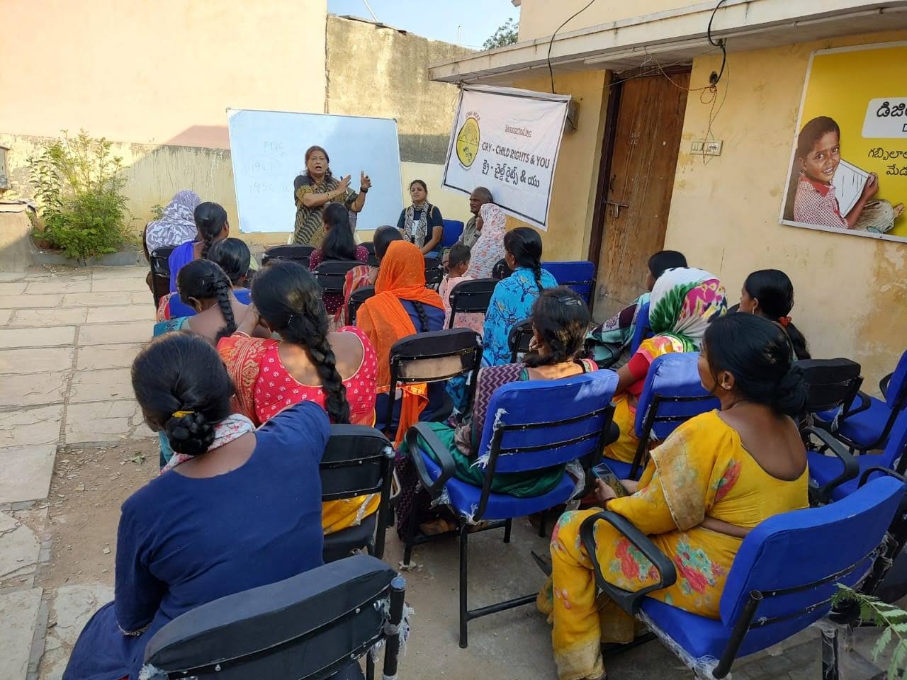 Educating urban basti women on the Child Marriage Act and Child Labour act