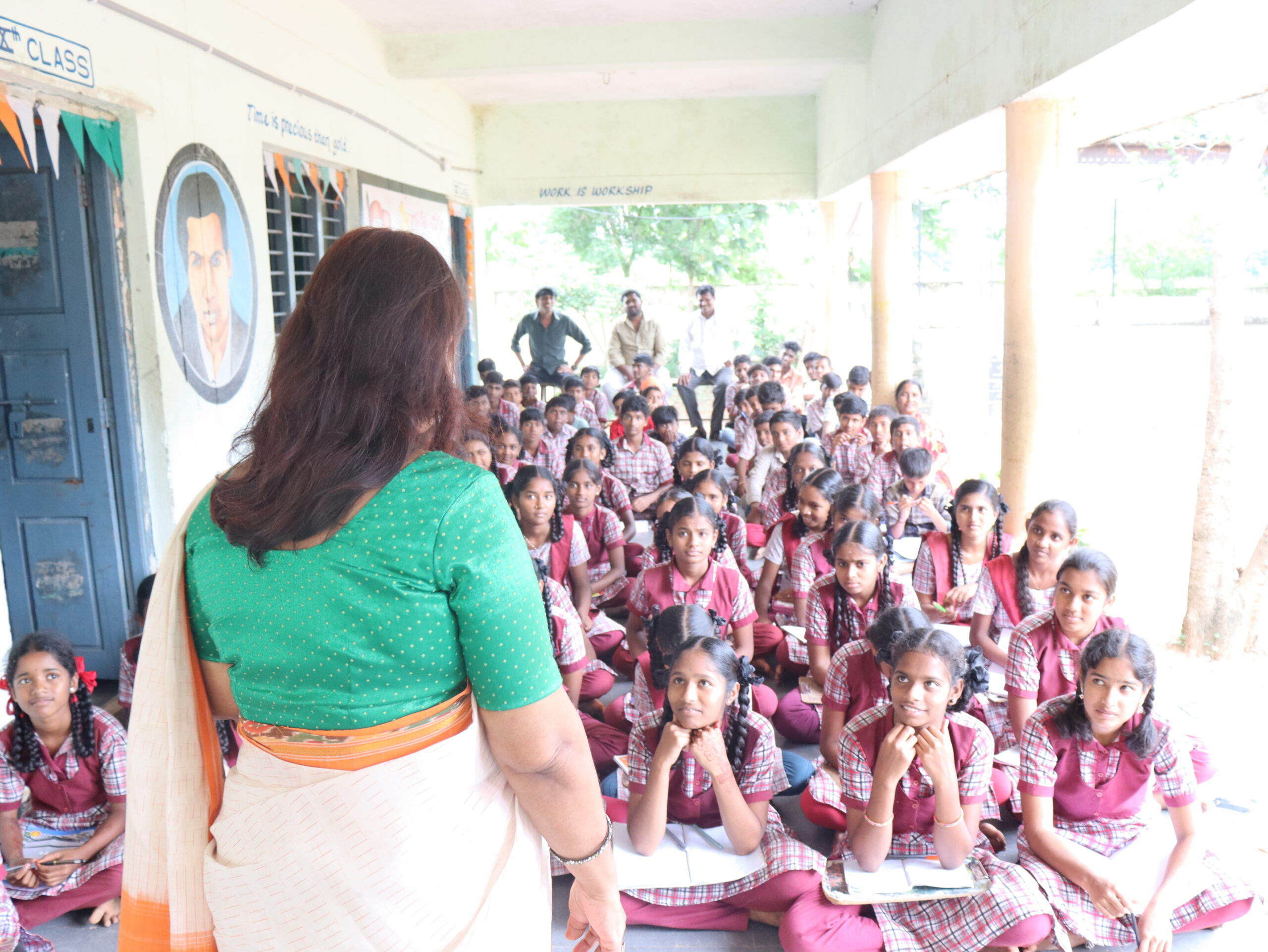 Losing shyness and gaining confidence to rural adolescents at ZPHS Bakaram scaled